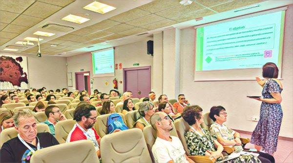 Imagen da presentación cREAgal nas XXII JAEM de Jaén