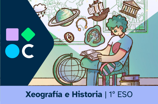 Imaxe da portada de Xeografía e Historia de 1º de ESO