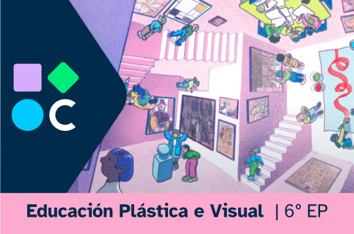 Imaxe da portada de Educación Plástica e Visual de 6ª de EP
