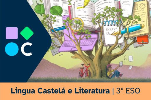 Imaxe da portada de Lingua Castelá e Literatura de 3º de ESO