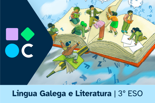 Imaxe da portada de Lingua Galega e Literatura de 3º de ESO