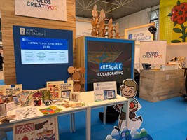 Imaxe do stand do servizo de Innovación e Programas educativos na feira FormaMos