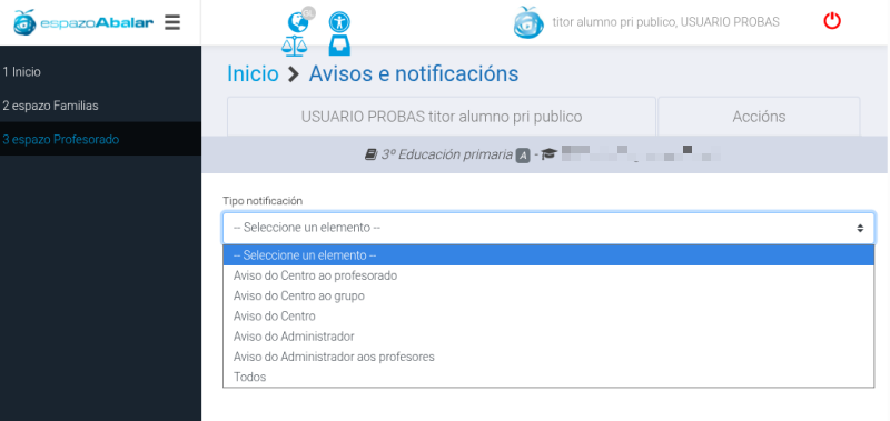 filtrar avisos