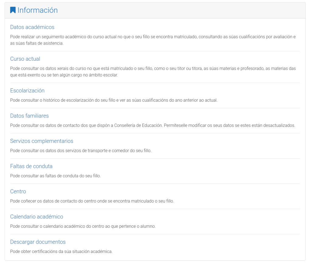 Información