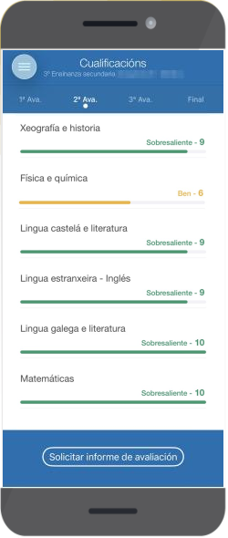 Solicitar informe avaliación