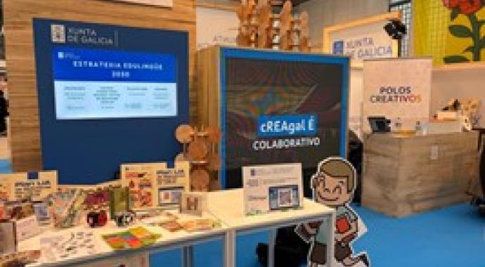 Imaxe da presentación cREAgal na feira educativa FormaMos