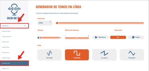 Aplicación xeradora de frecuencias